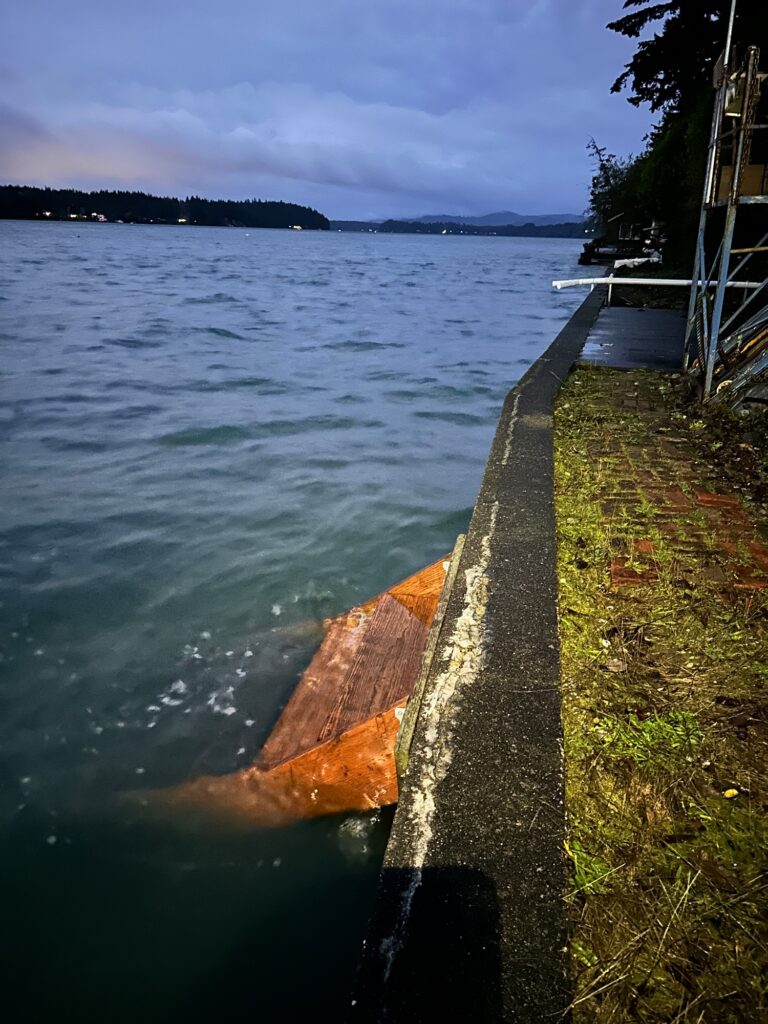 a dock over a body of water (MyCoast AI)