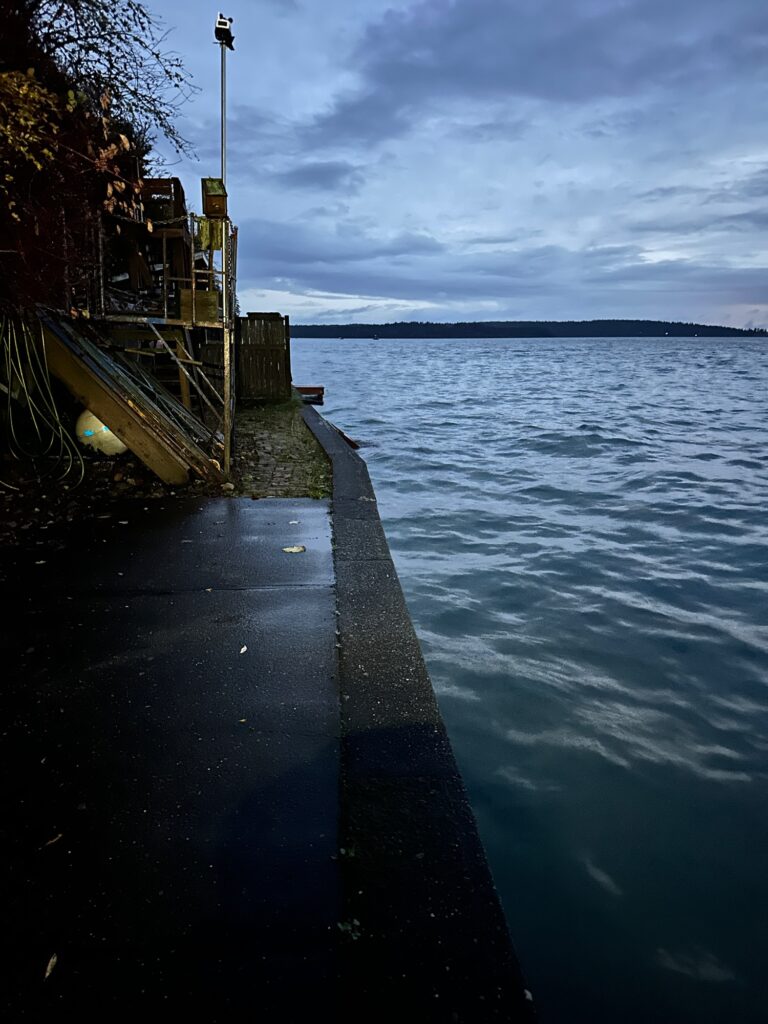 a dock over a body of water (MyCoast AI)