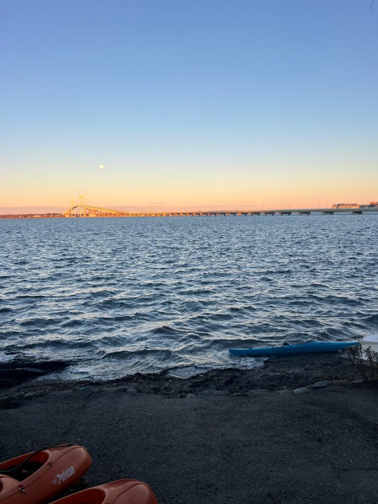 a body of water with a boat in it (MyCoast AI)