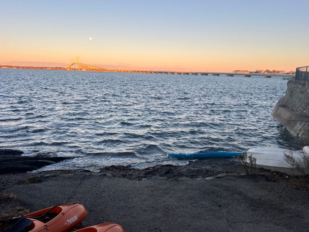 a body of water with a boat in it (MyCoast AI)