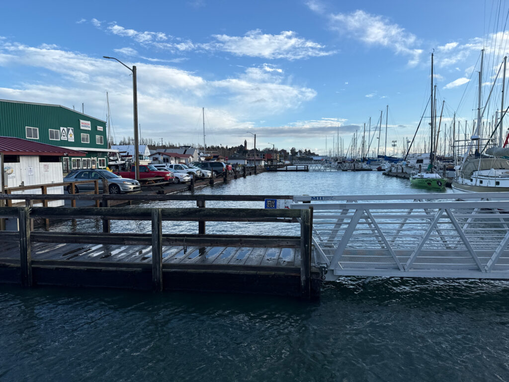 a dock with boats in a harbor (MyCoast AI)