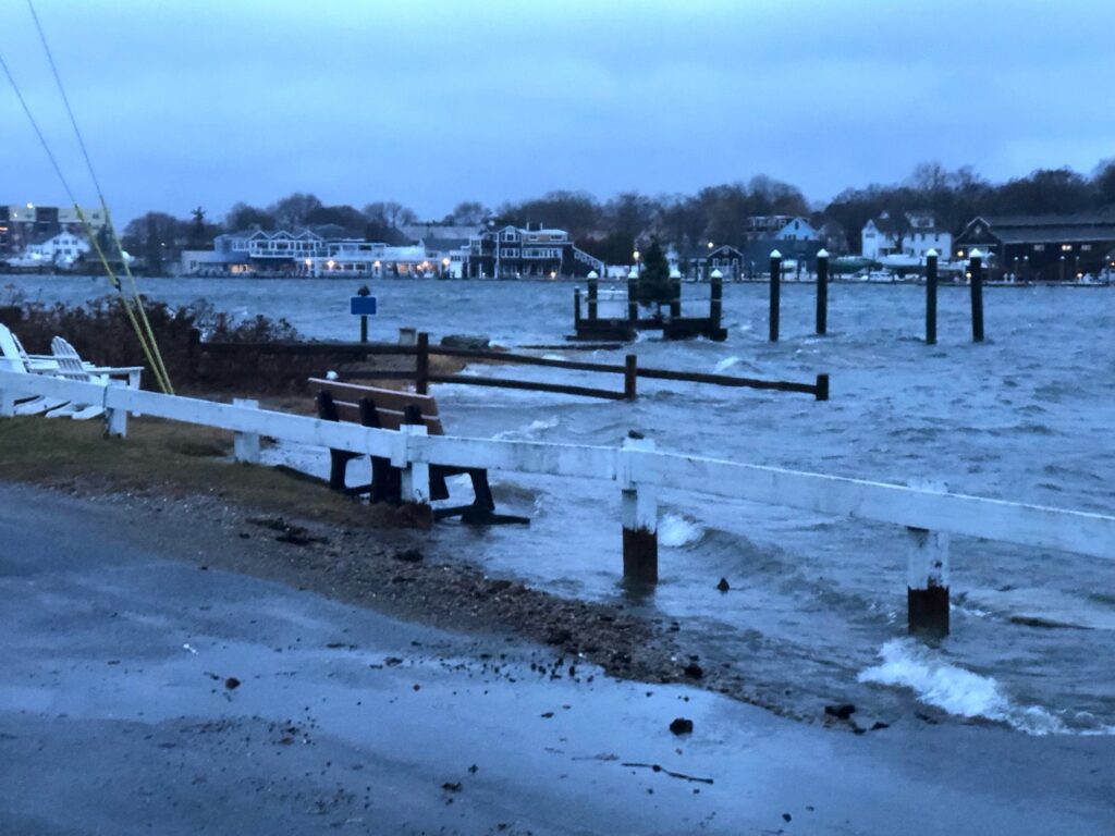 a bench on a beach (MyCoast AI)