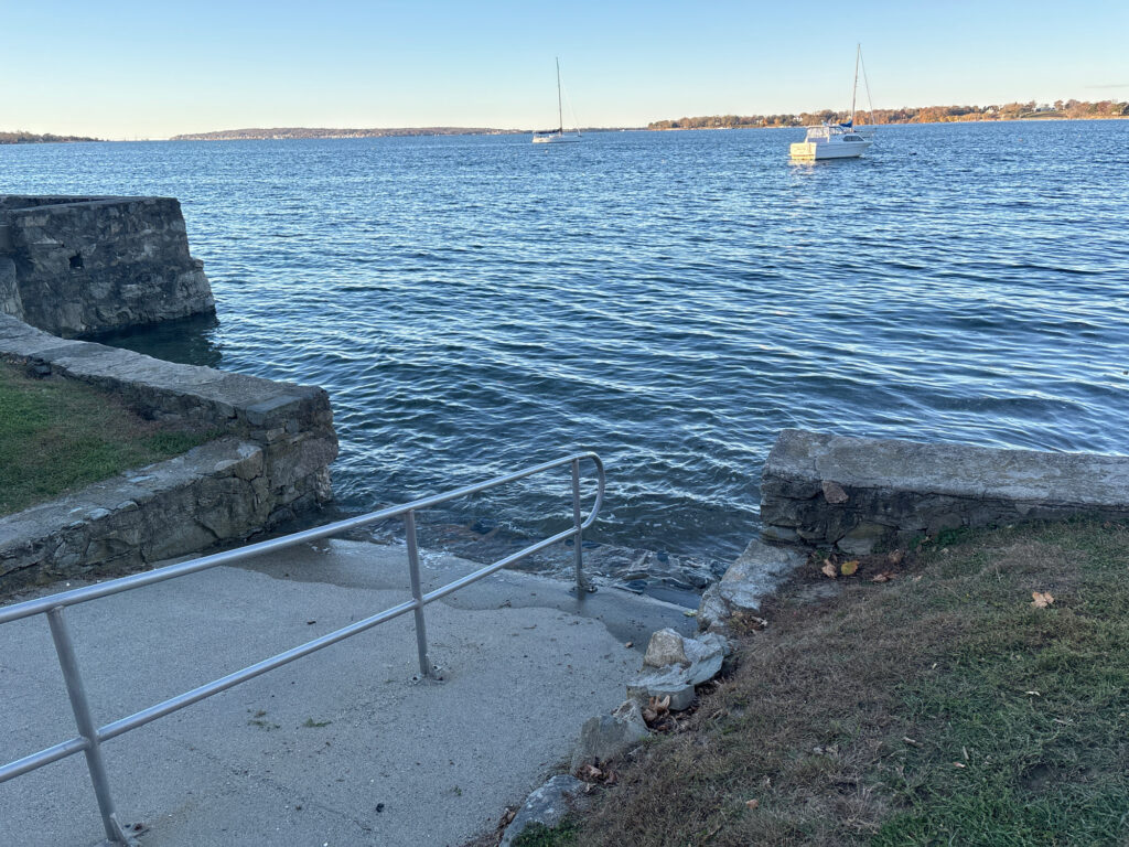 a body of water with a boat in it (MyCoast AI)