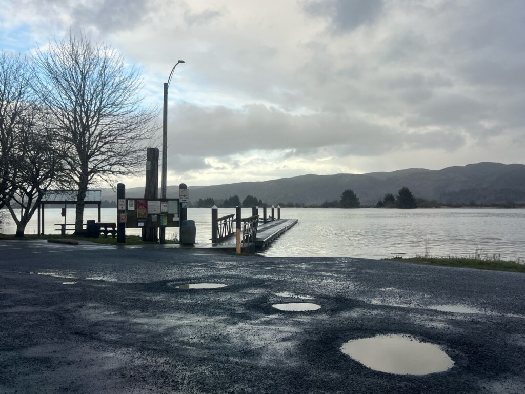 a dock over a body of water (MyCoast AI)