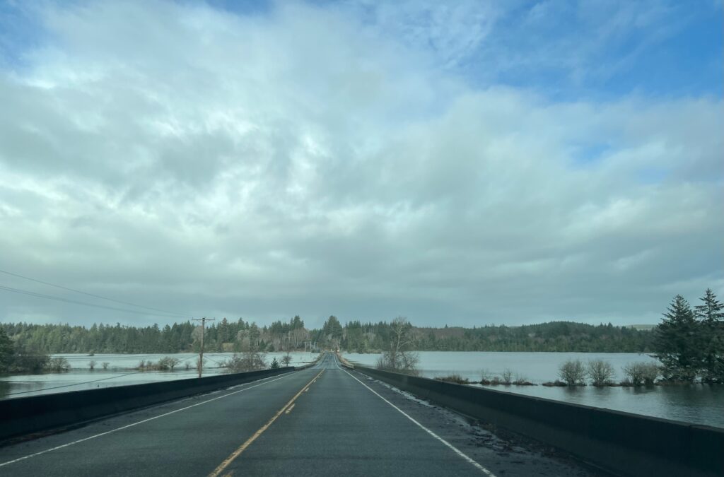 a road with snow on the side (MyCoast AI)