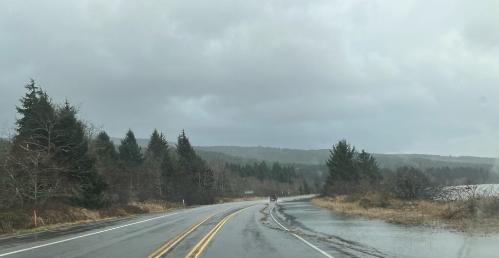 a road with snow on the side (MyCoast AI)