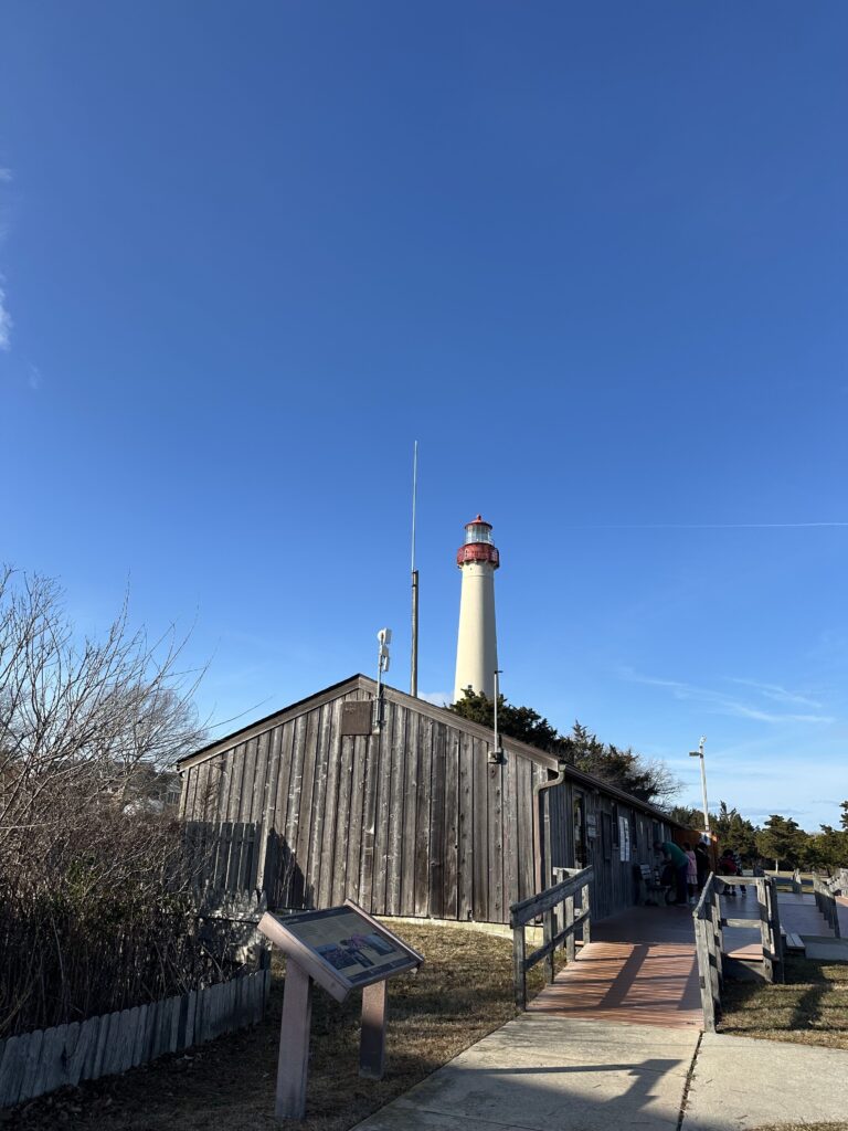 a lighthouse on a pier (MyCoast AI)