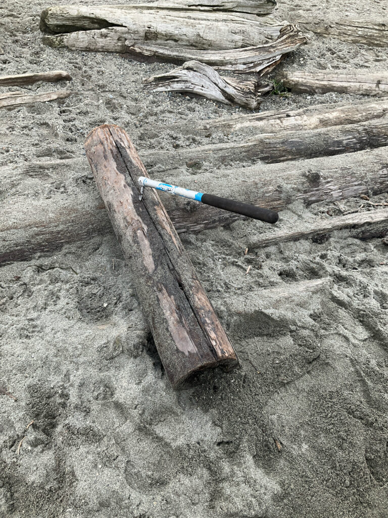 a knife on a wood surface (MyCoast AI)