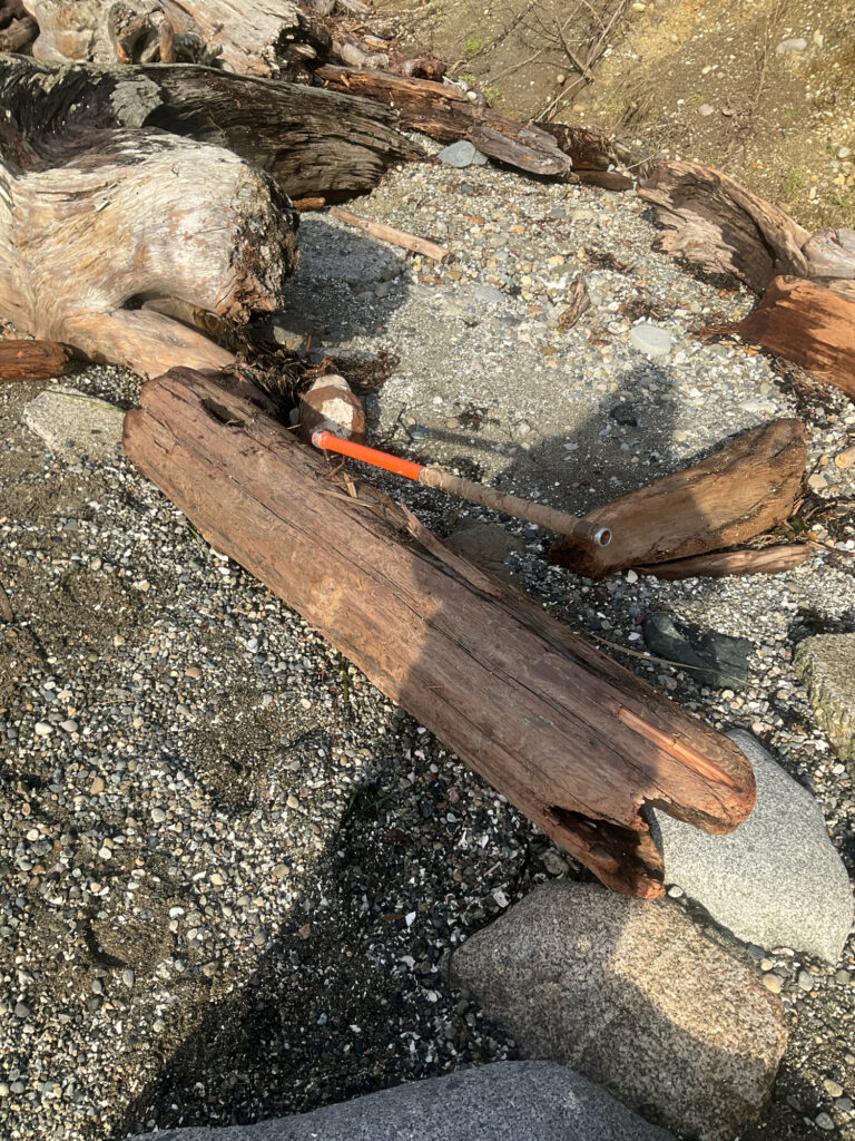 a hammer on a rock (MyCoast AI)