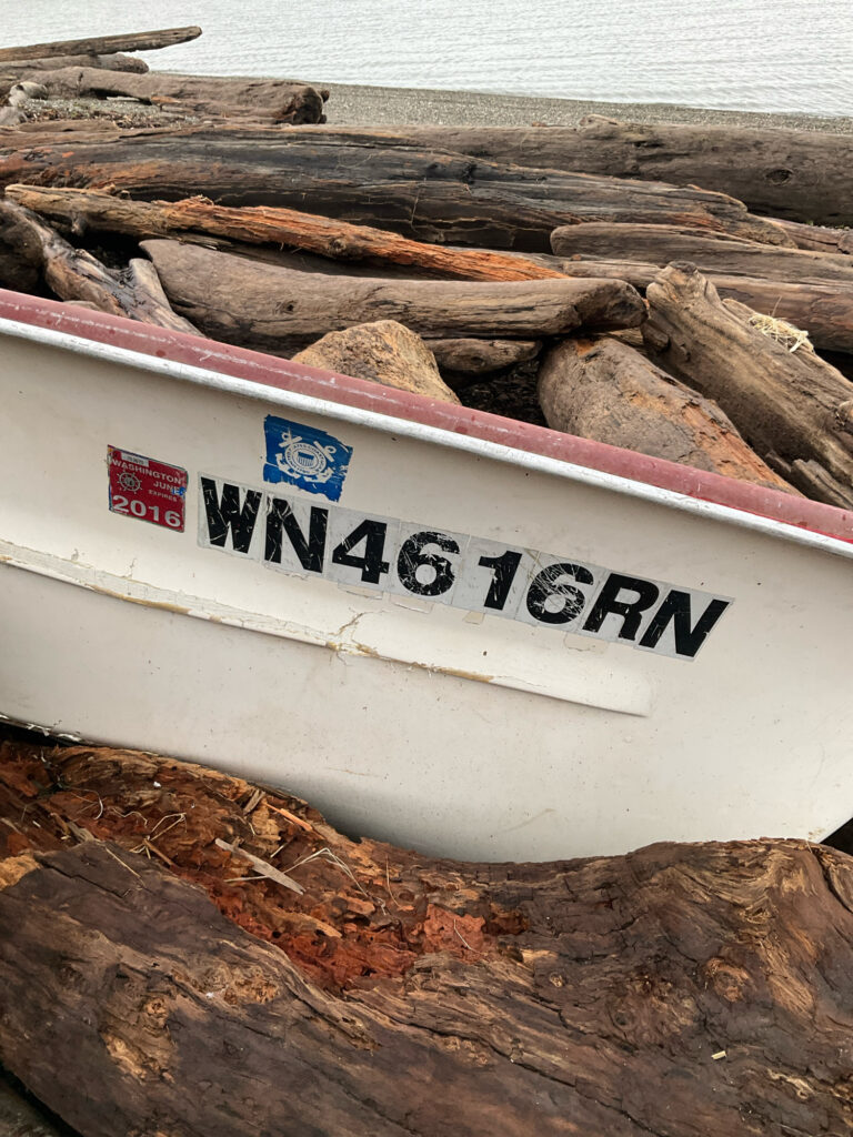 a sign on a rock (MyCoast AI)