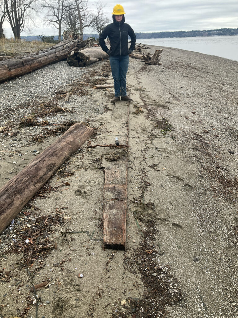 a man standing on a path next to a body of water (MyCoast AI)