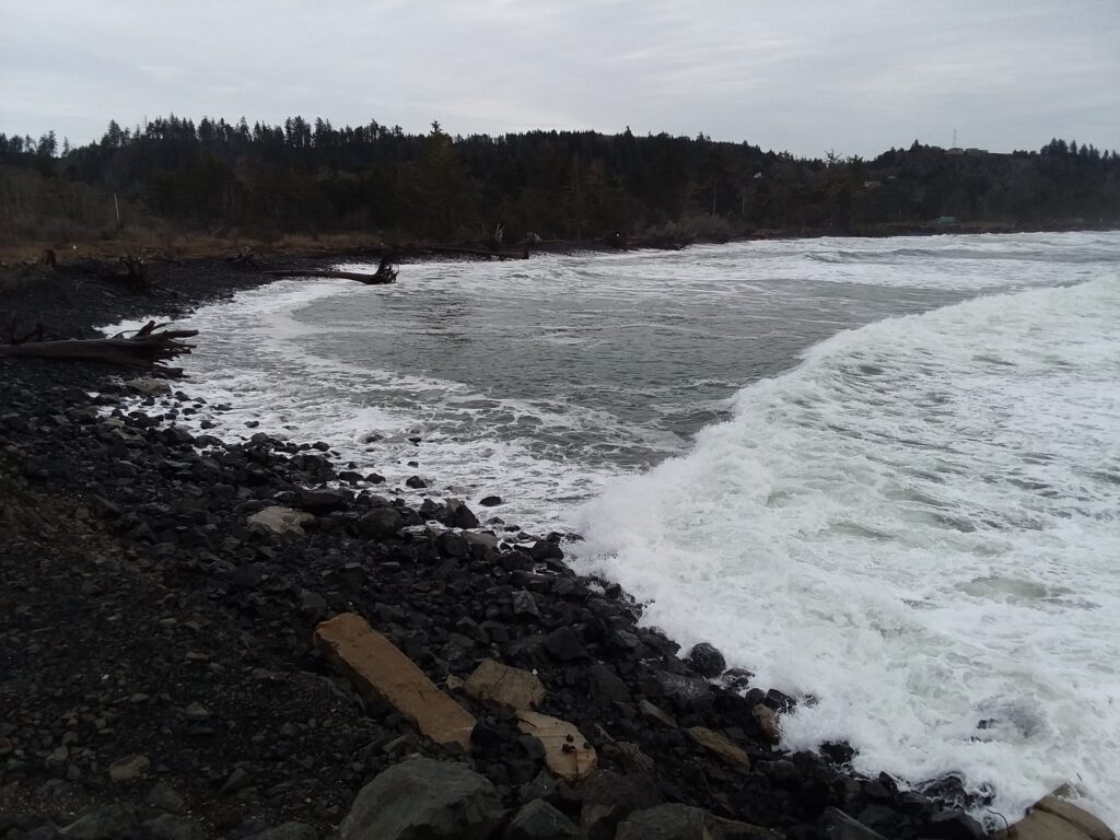 a river with rocks and trees (MyCoast AI)