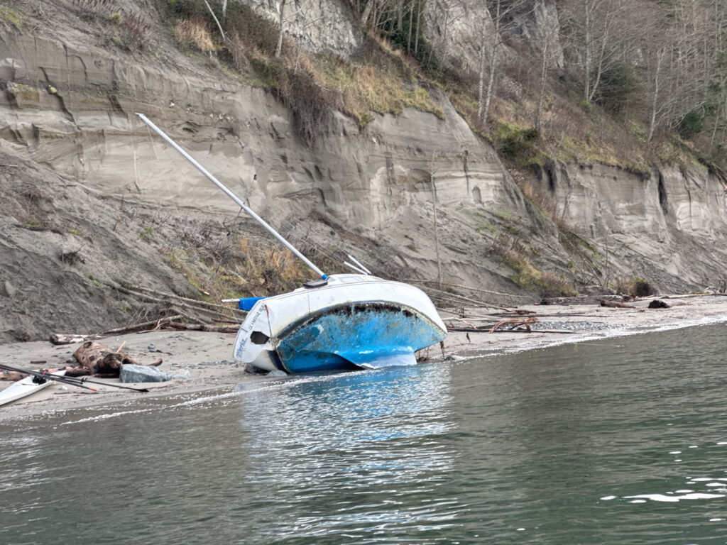 a boat tied to a dock (MyCoast AI)