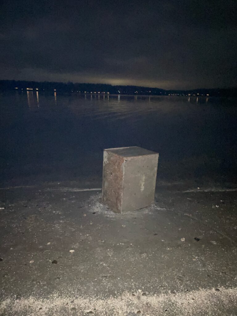 a concrete structure on a beach (MyCoast AI)
