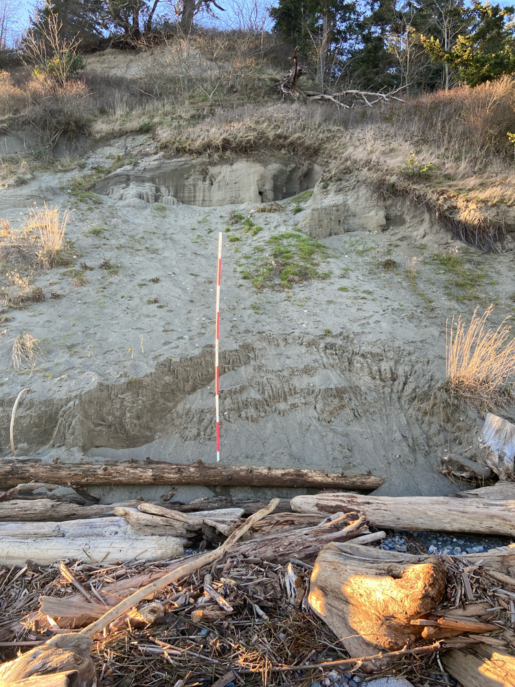 a small stream with a red pole (MyCoast AI)