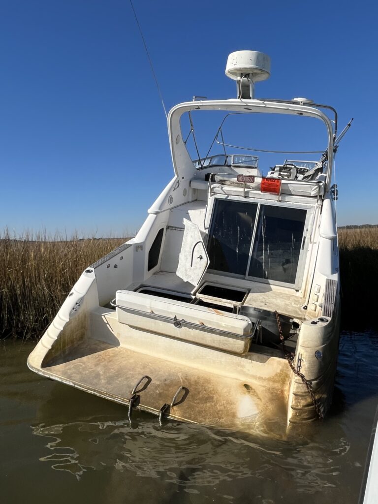 a boat in the water (MyCoast AI)
