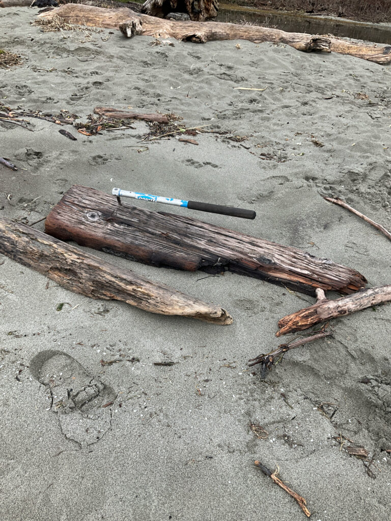 a knife on a wood surface (MyCoast AI)
