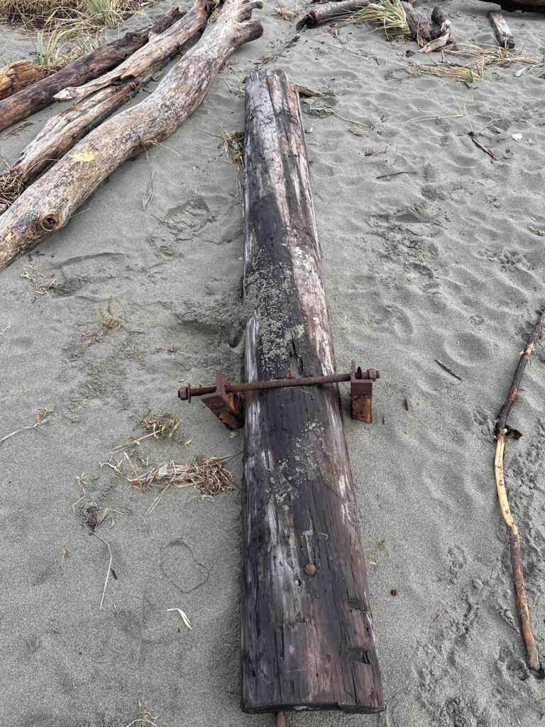a wooden cross on the ground (MyCoast AI)