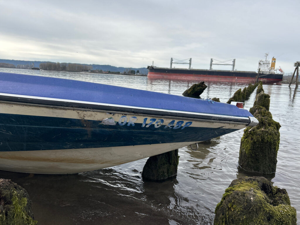 a boat sits on the water (MyCoast AI)