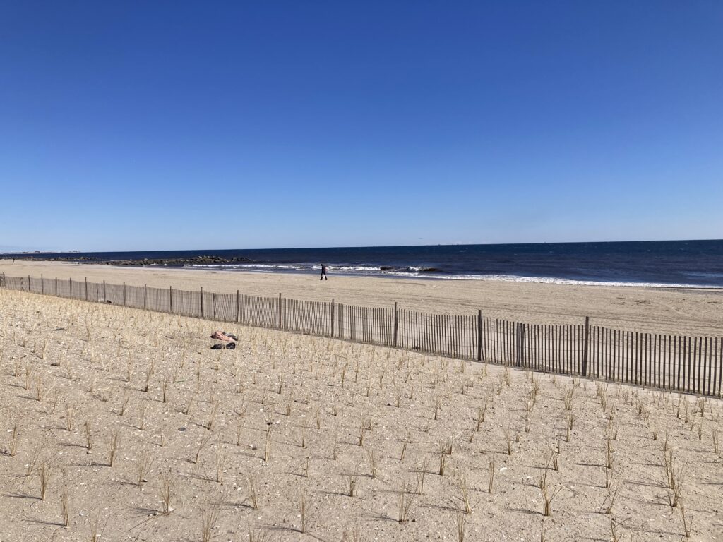 a stone walkway on a beach (MyCoast AI)