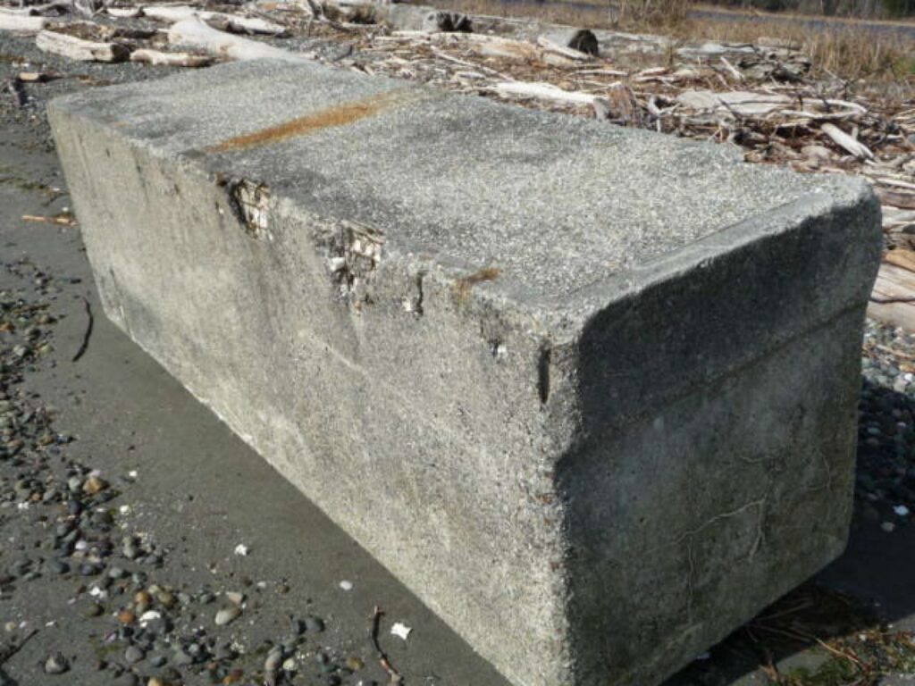 a concrete slab with a hole in it (MyCoast AI)