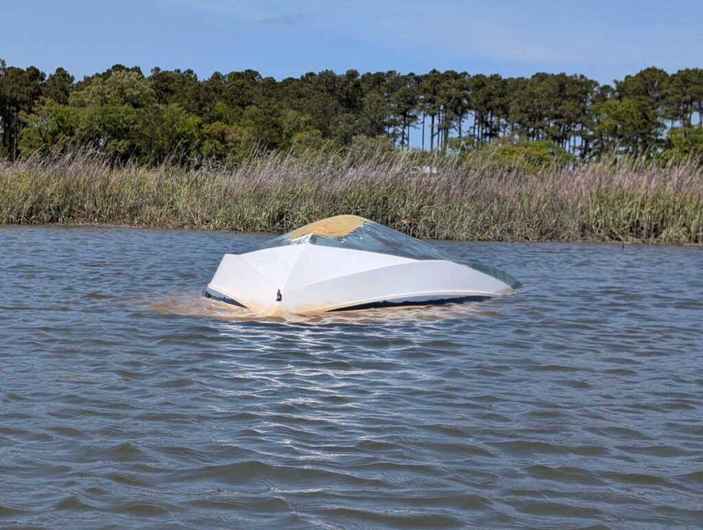 a boat on the water (MyCoast AI)
