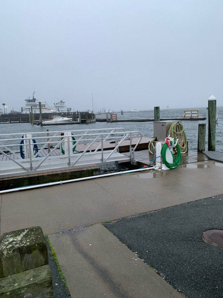 a boat is parked on the side of a river (MyCoast AI)