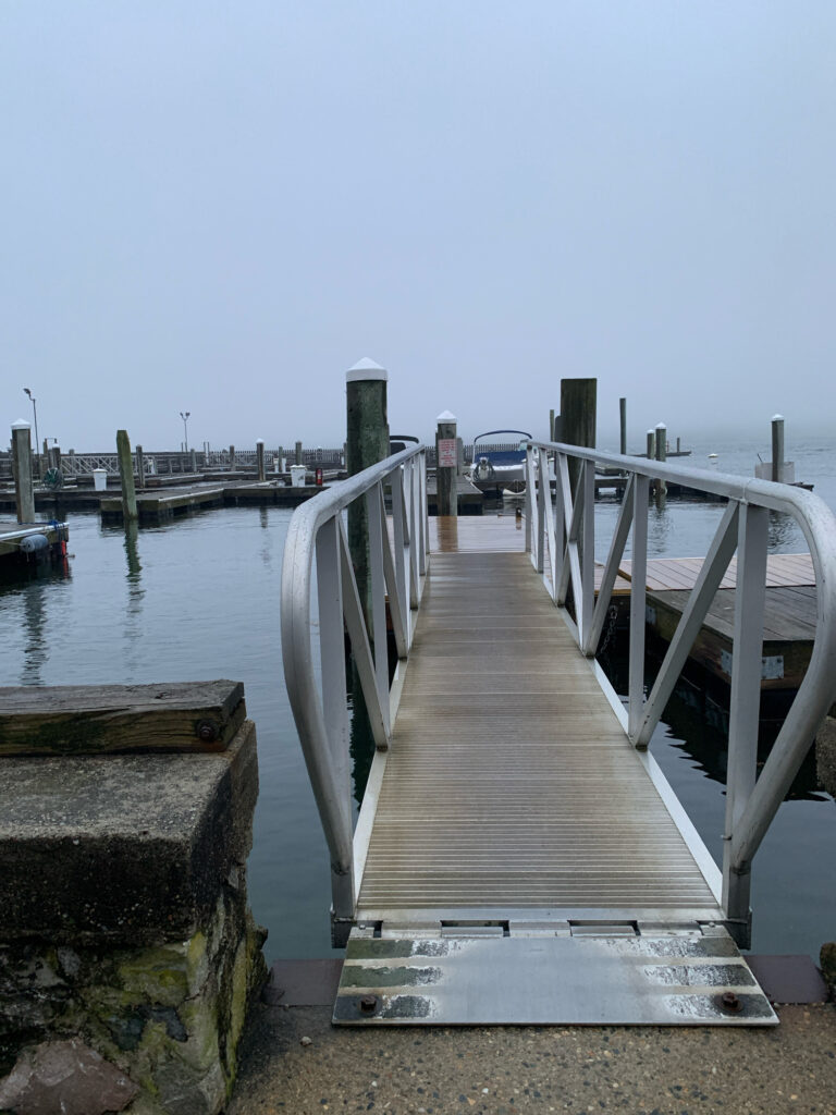 a wooden bridge over water (MyCoast AI)