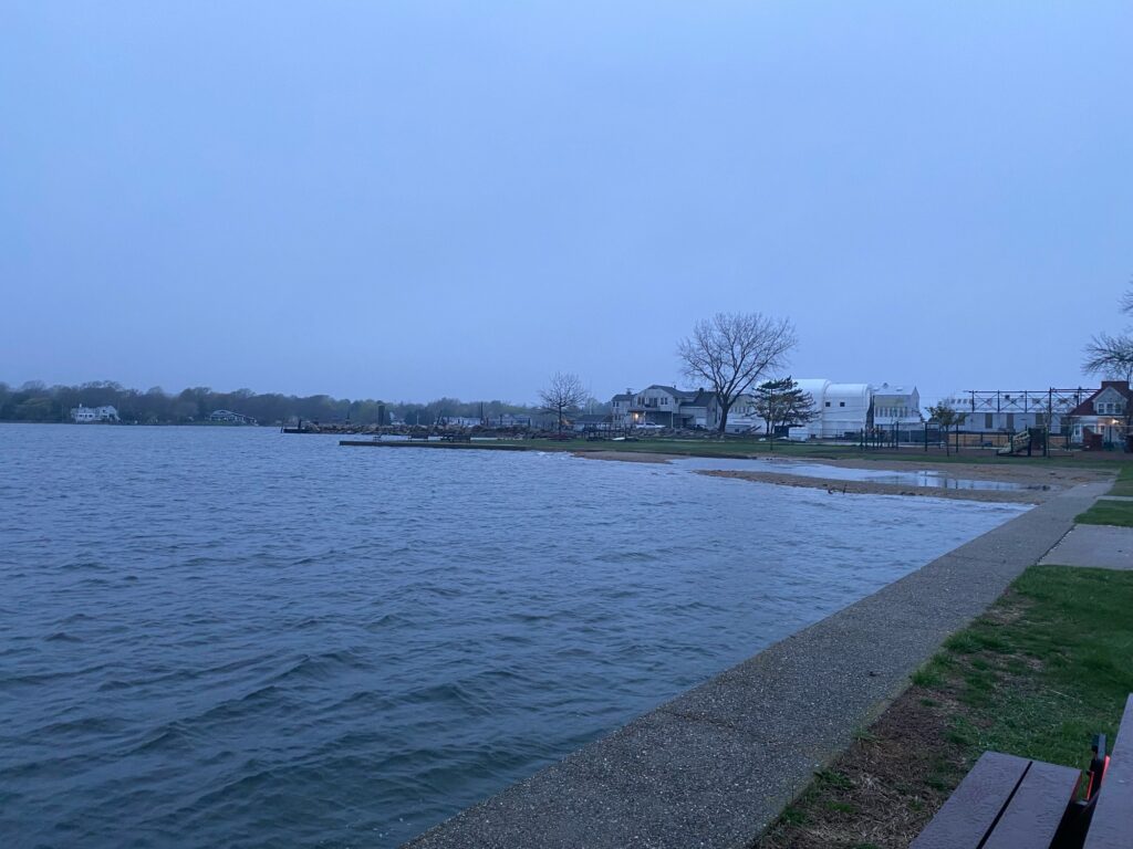 a body of water with buildings along it (MyCoast AI)