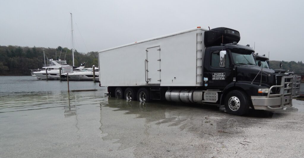 a truck parked on a dock (MyCoast AI)