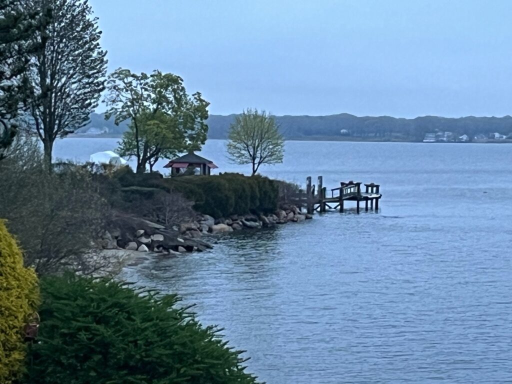 a dock over a body of water (MyCoast AI)