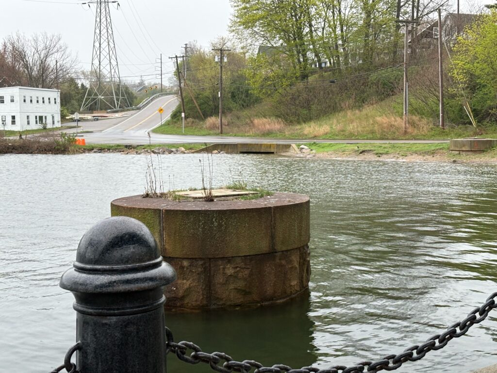 a concrete structure in a body of water (MyCoast AI)