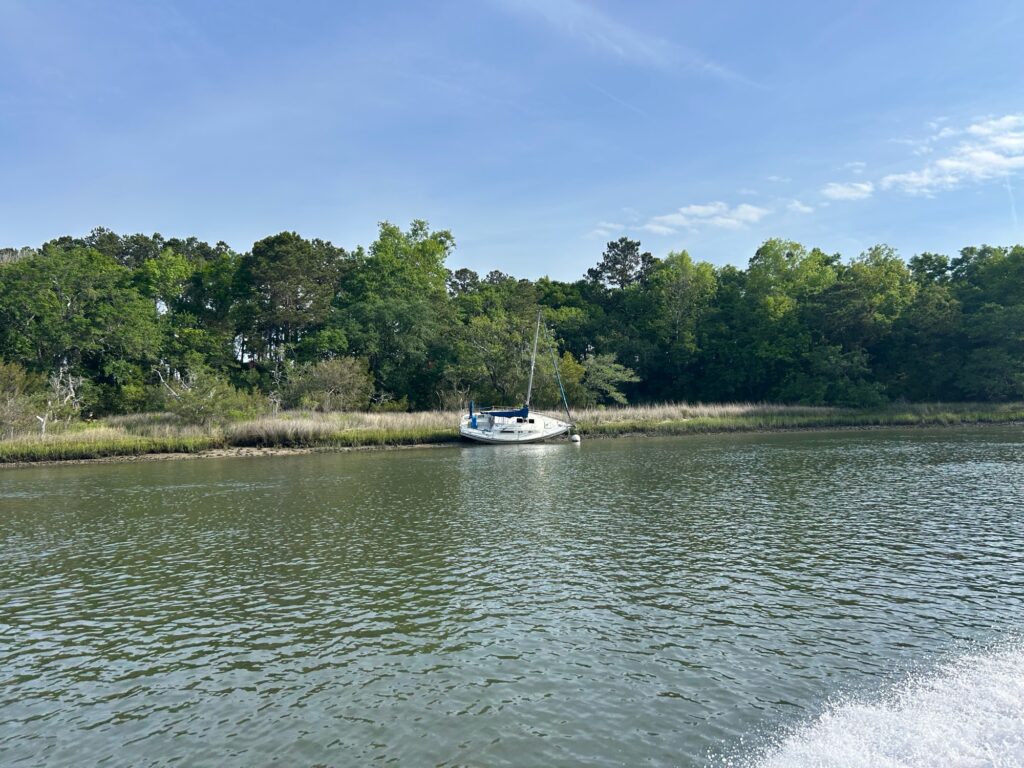 a boat on the water (MyCoast AI)