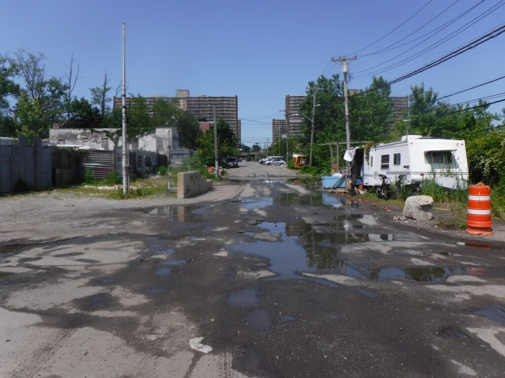 a truck parked in a flooded street (MyCoast AI)