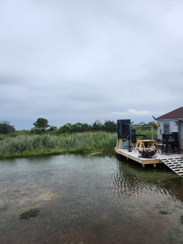 a boat on a river (MyCoast AI)