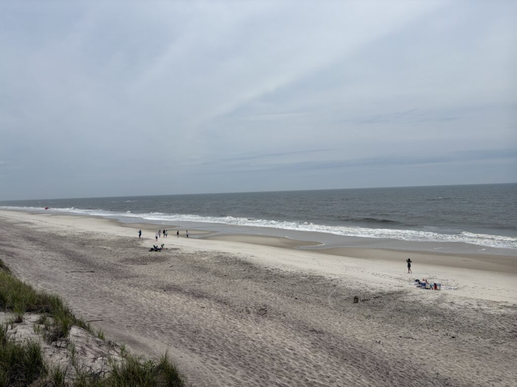 people on a beach (MyCoast AI)