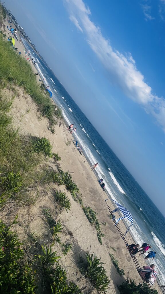 a beach with people on it (MyCoast AI)