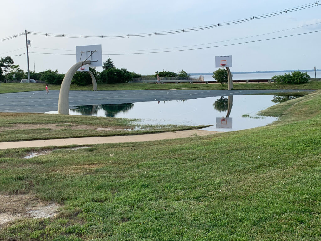 a water fountain in a park (MyCoast AI)