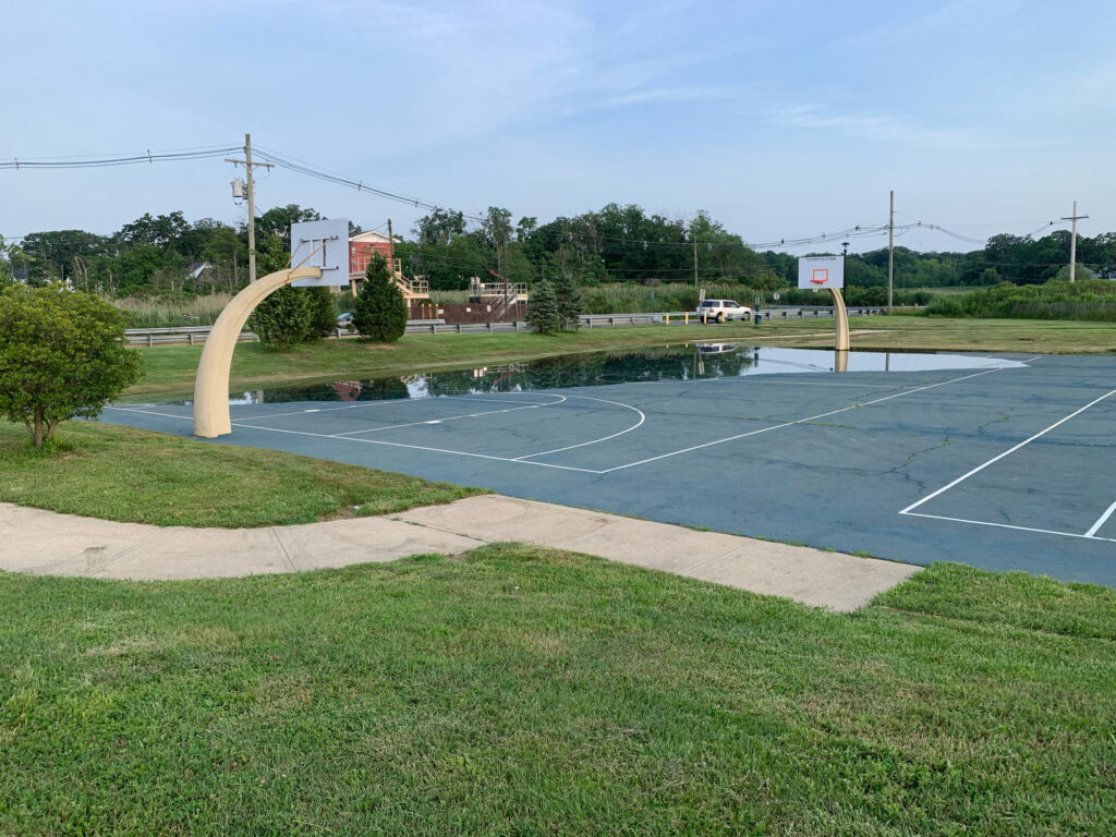 a basketball court with a basketball hoop (MyCoast AI)