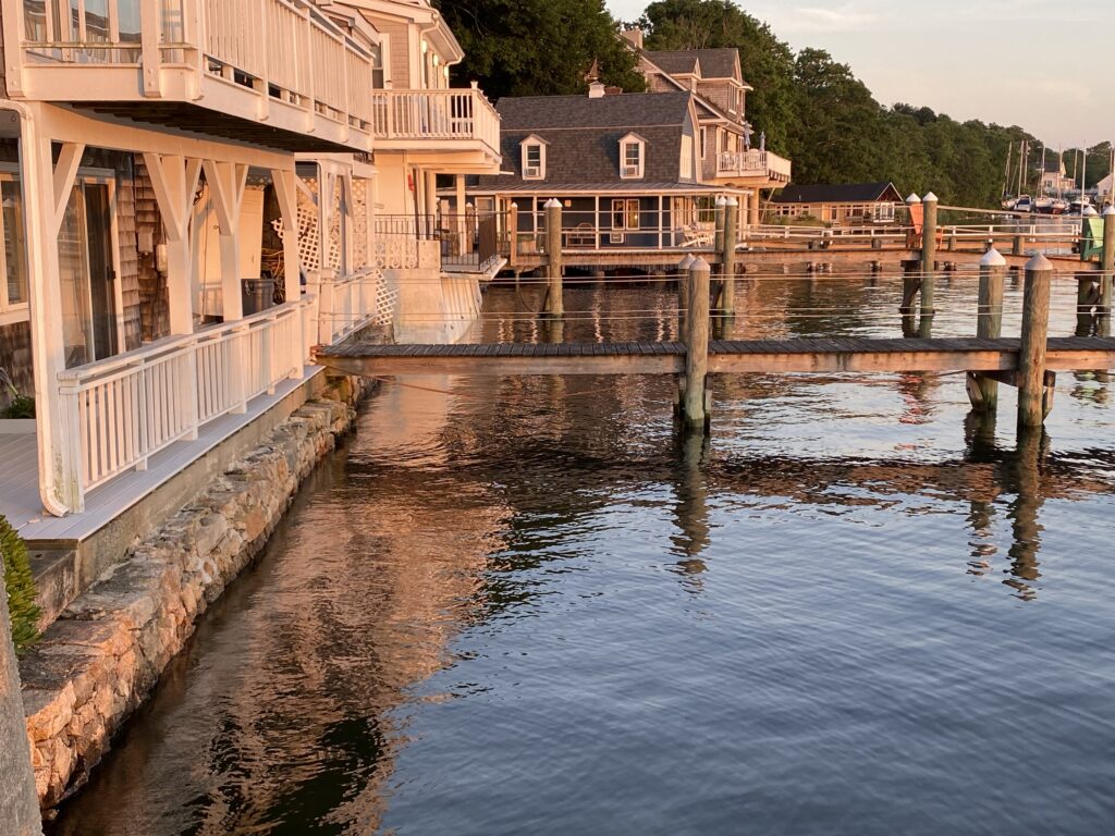 a body of water with buildings along it (MyCoast AI)