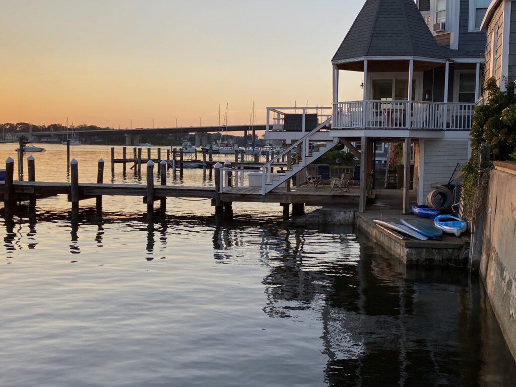 a dock with a house on it (MyCoast AI)