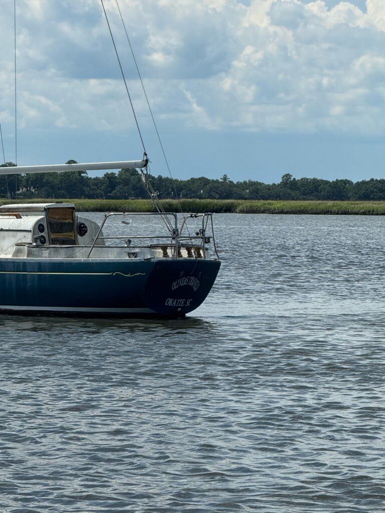 a boat sailing on the water (MyCoast AI)