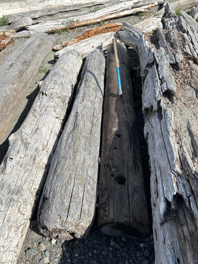 a wooden fence with a hole in it (MyCoast AI)
