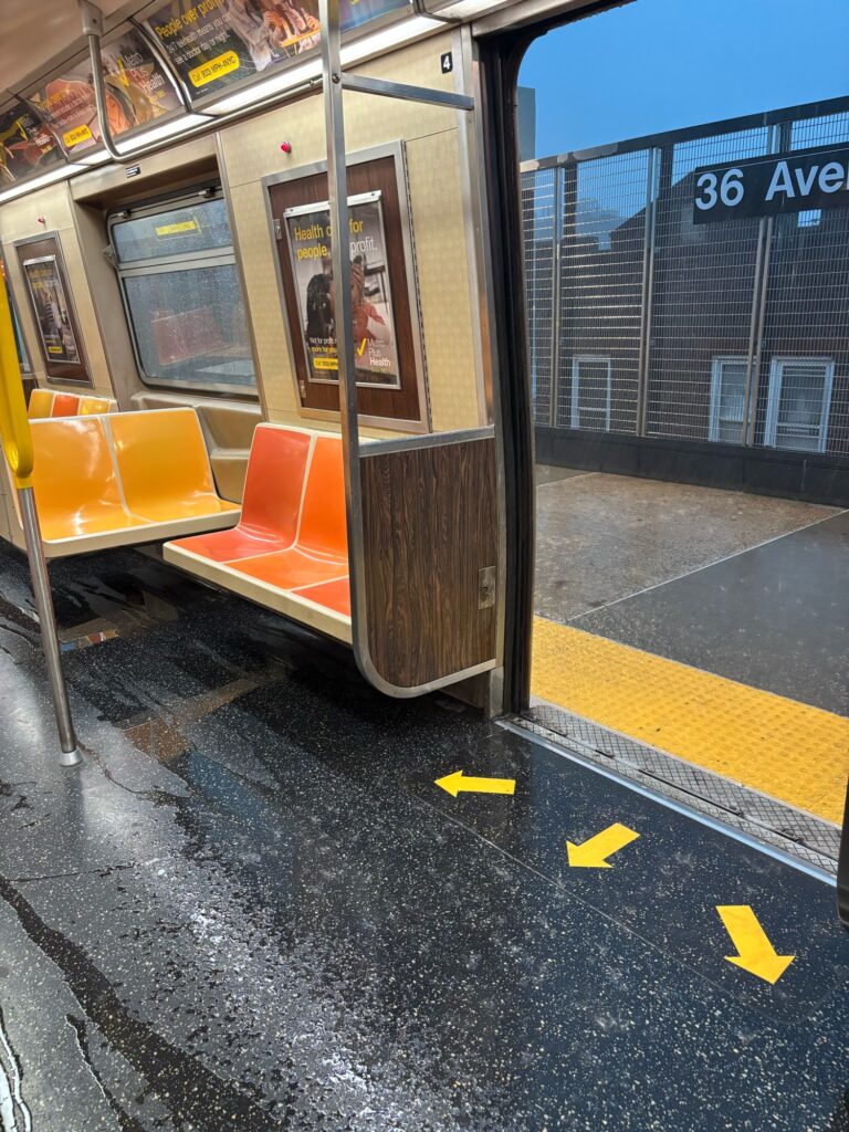 a bus stop with yellow seats (MyCoast AI)