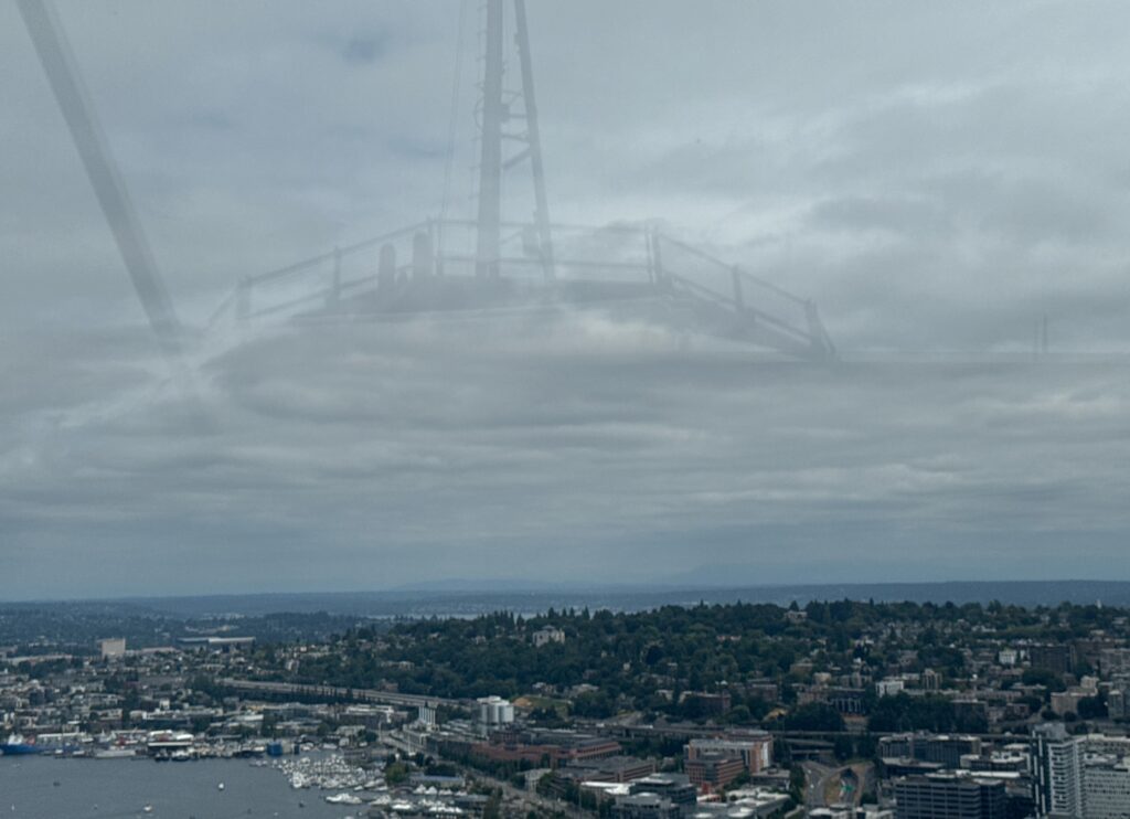 a large tower in the distance (MyCoast AI)