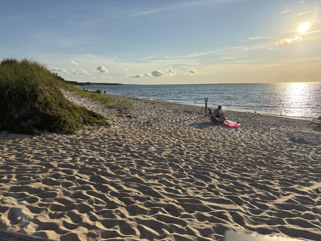 a person sitting on a beach (MyCoast AI)