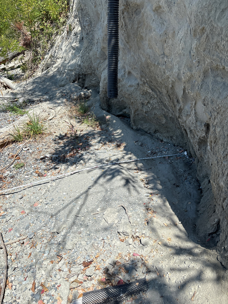 a pipe in the ground (MyCoast AI)