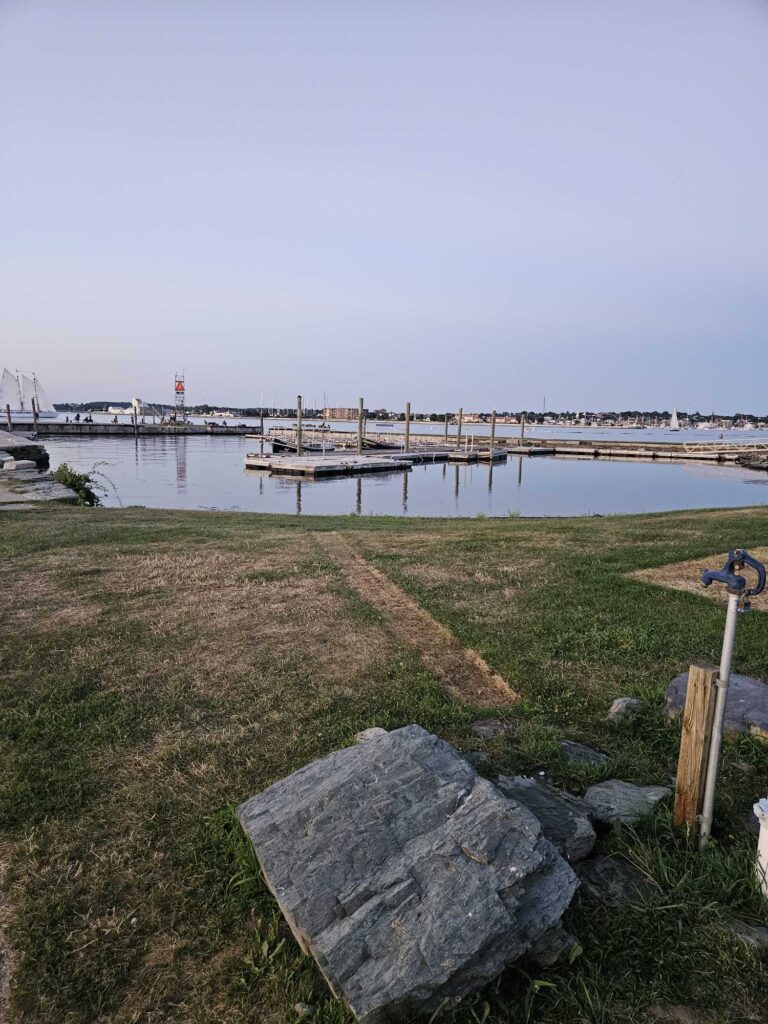 a dock over a body of water (MyCoast AI)