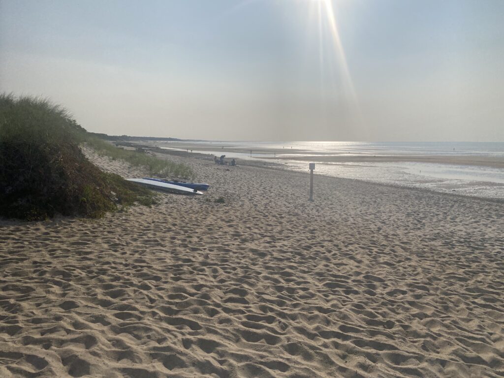 a sandy beach with a boat on it (MyCoast AI)