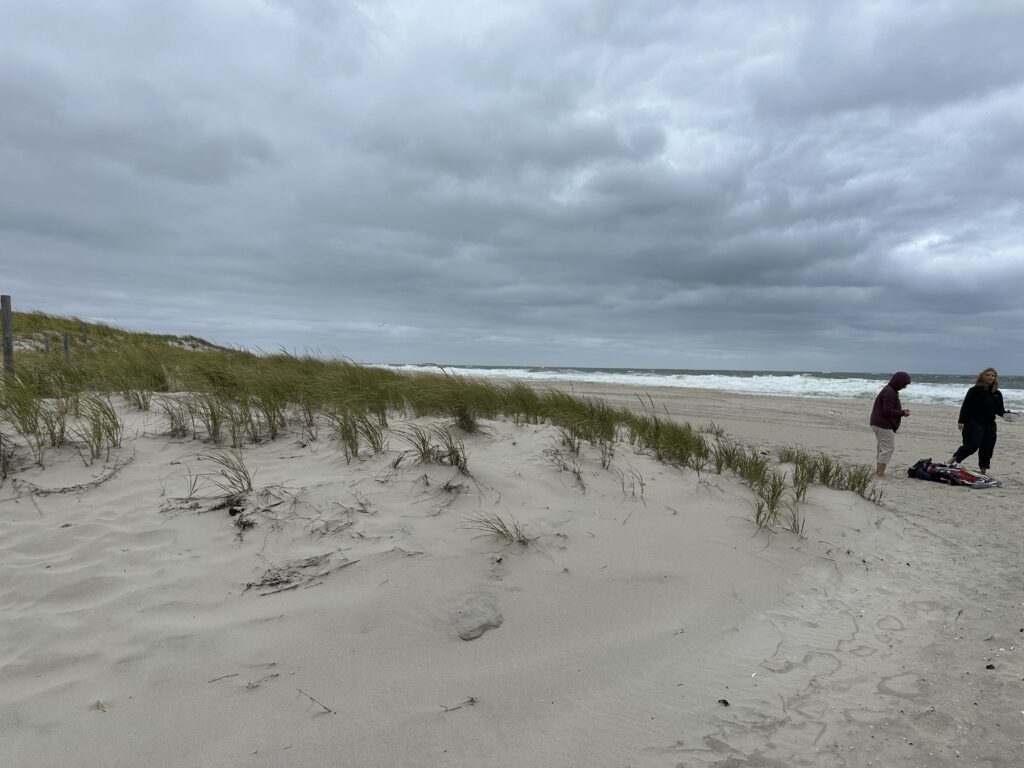 two people on a beach (MyCoast AI)